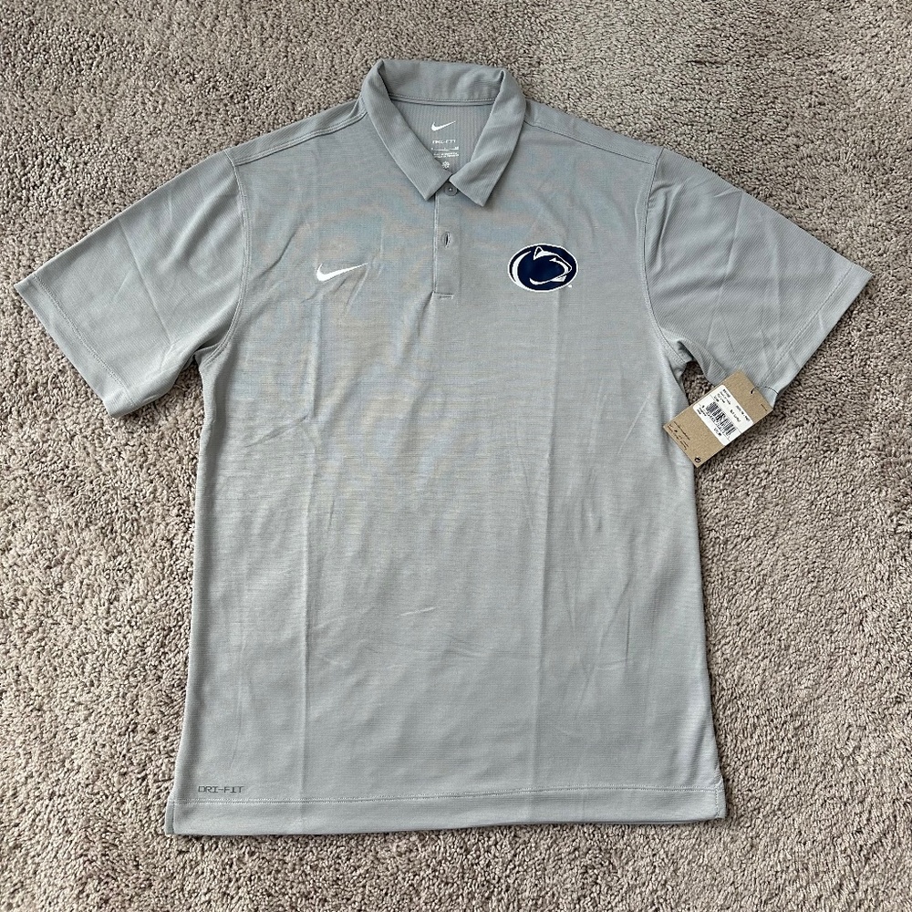 Penn State Nike Silver Heather Polo